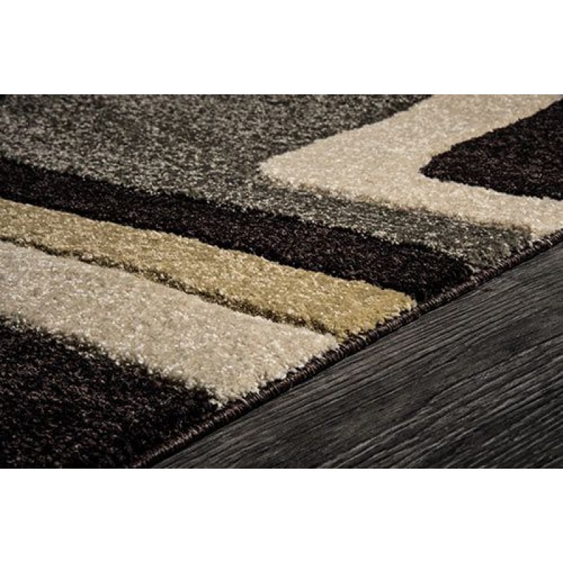 Tapis de chambre 140x200 Pablo beige moderne tissé ras