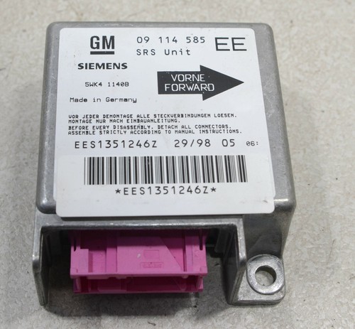 OPEL Corsa B S93 (97-00) Airbag Steuergerät 09114858 EE #54390-H334