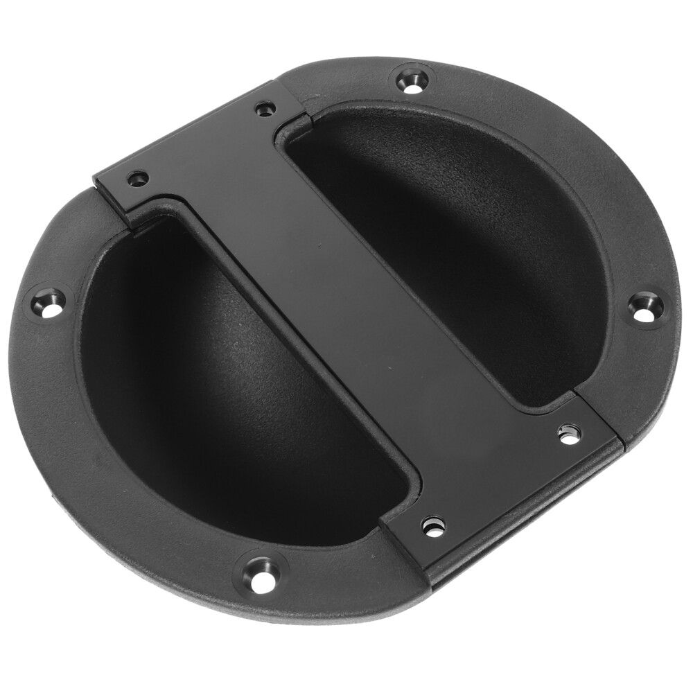 Black Plastic Recessed Door Handles for & Drawers eBay