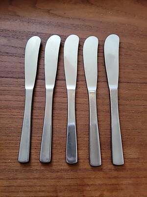 Set Of 5 Gense Facette Butter Spreaders 6 5/16'' Knives Extra Stainless Sweden
