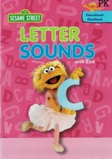 Sesame Street Letter Sounds, Alphabet and Numbers Workbooks. Lot of 3 NEW 