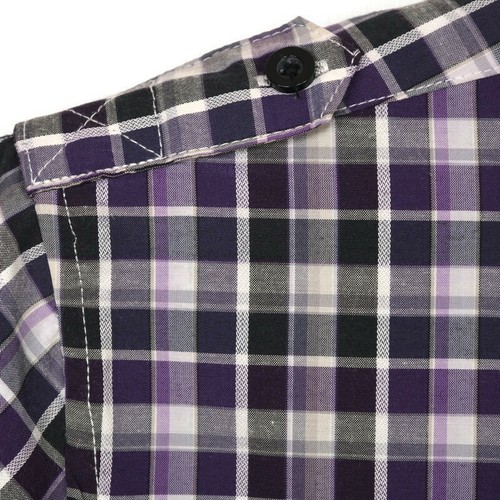 Sovereign Code Mens Shirt Purple Gray Plaid Size XXL Long Sleeve - Picture 5 of 11