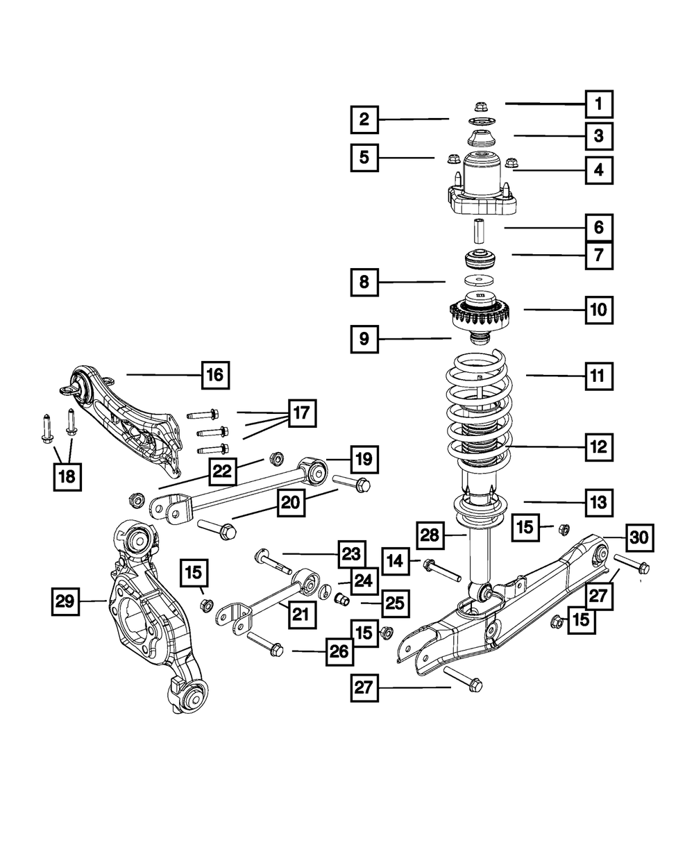 Genuine Mopar Suspension Spring 5151246AB