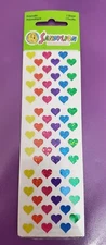 Sandylion Stickers NIP rainbow heart prismatic glitter Vintage Stickers crafts