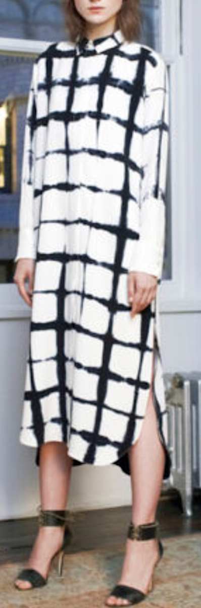 Adam Lippes Target shirtdress dress long shirt top XS S cream