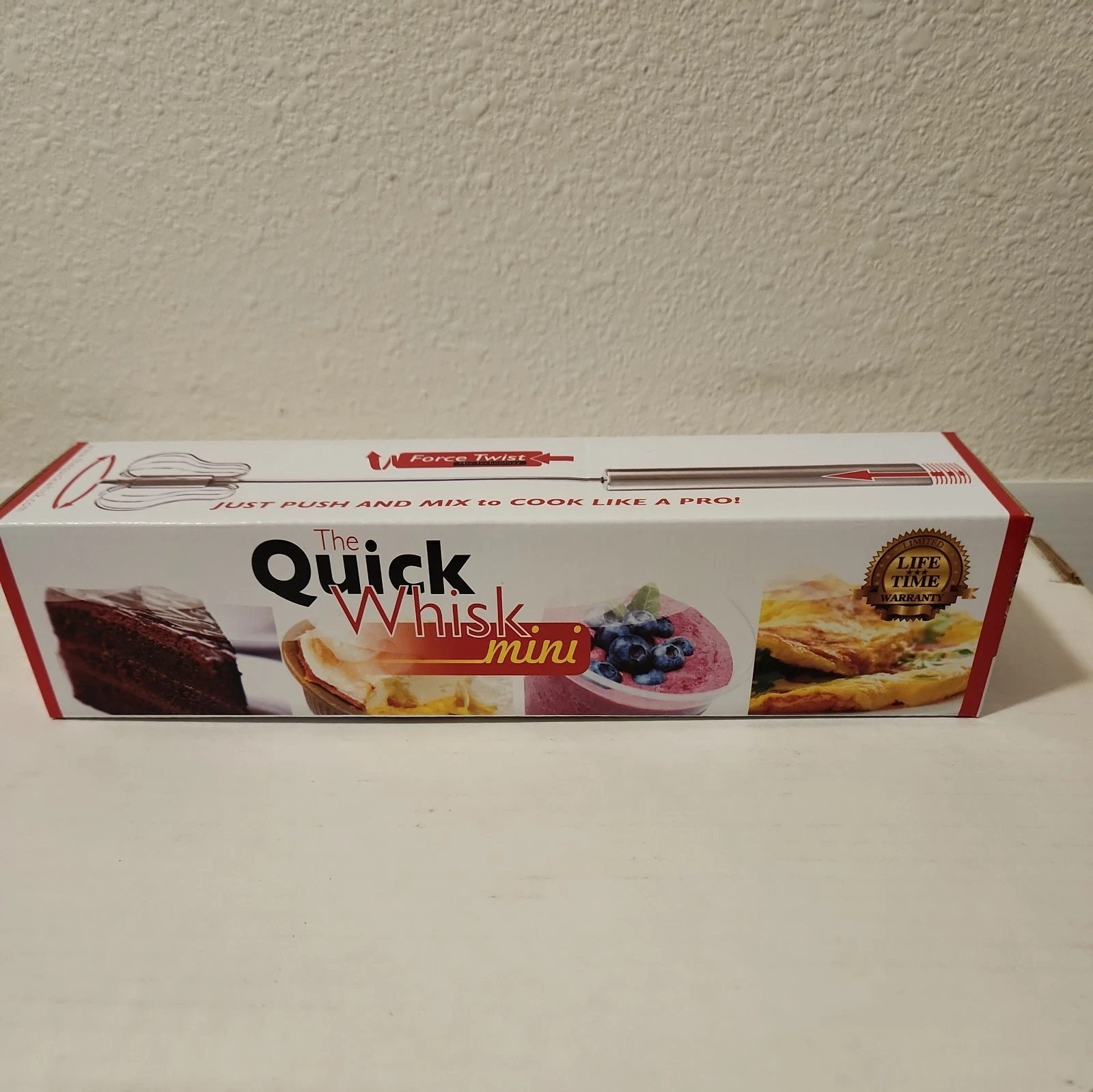 The Quick Whisk Mini Force Twist Mix Technology ~ Stainless Steel ~ Brand New