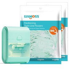 Mint Dental Flosser,252 Count Twin Line Shred Resistant Floss Picks Case,Port...