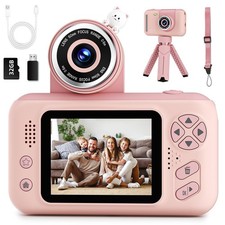 Kids Camera Toys for Girls 3-12 Year Old,Toddler HD Digital Video Camcorder C...