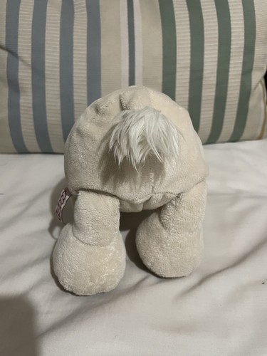 Peluche Nici 8” Candy Love Laying Cream Hipopótamo Corazón Pie Suave - Imagen 5 de 7