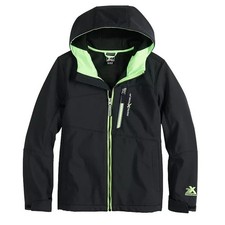 ZeroXposur Boys Warrior Jacket Size Small/8 Black/Yellow, Long Sleeve Coat