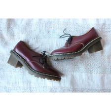 Dr. Martens Made in England Oxblood Heeled Leather Oxford Shoes UK 5/US 7