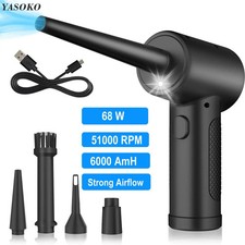 Cordless Electric Air Duster for Computer Keyboard and Electronics