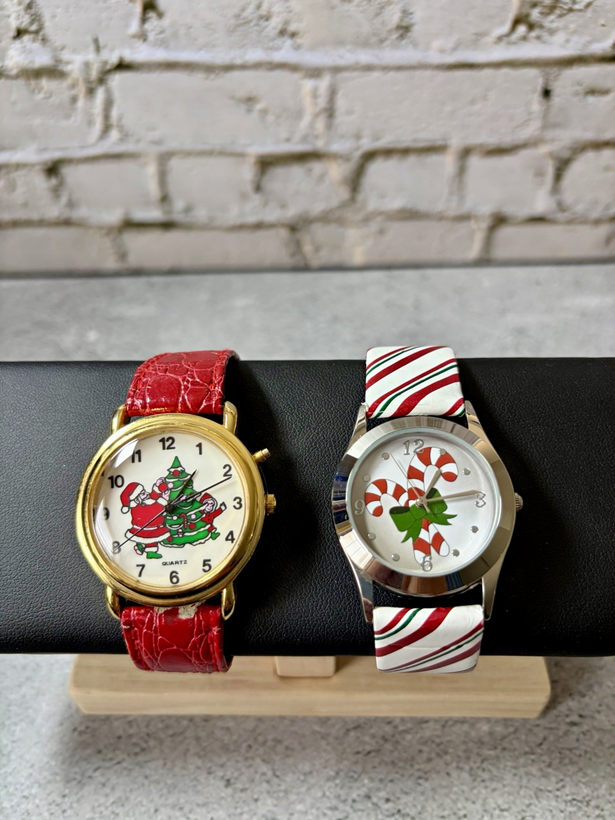 Juego Reloj Navidad Musical Santa Candy Bastón Cuarzo Baterías Nuevas