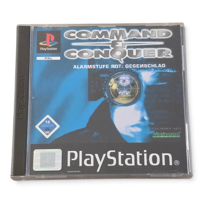 Command & Conquer Alarmstufe Rot Gegenschlag PS1 PAL 2 Discs OVP ohne Anleitung
