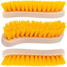 Pack of 3 - Hard Bristle Scrub Brush - Stiff Brush for Cleaning, Heavy Duty U...