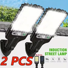 2X 9000W Solar Security Lights Outdoor LED PIR Motion Sensor Flood Garden Light