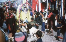 Guatemala Market Cultural Religious Statue 1975 Kodachrome Duplicate Color Slide