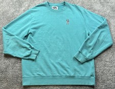 Billionaire Boys Club Sweatshirt Mens 2XL Blue Crewneck Astronaut Logo Fleece