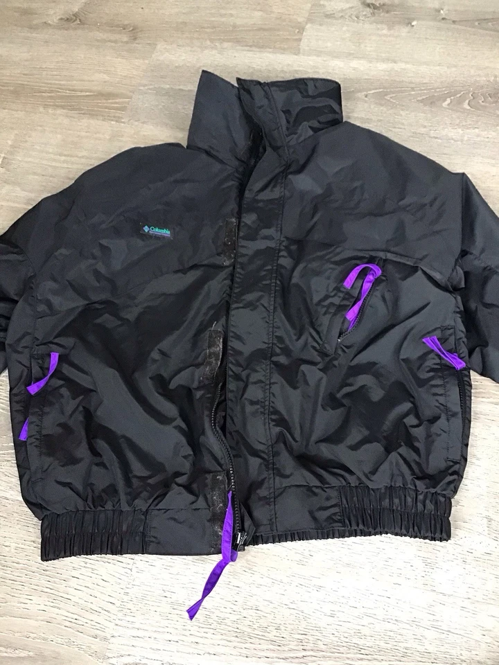 Vintage 90s Columbia Jacket Mens Medium Multicolor 3-In-1 Snow Ski Coat Down - Image 4 of 4