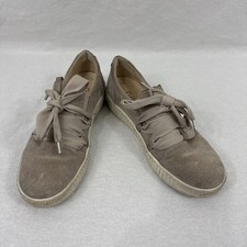 Zapatillas deportivas Gabor para mujer talla US 6 con lazo seda topo beige gamuza zapatos