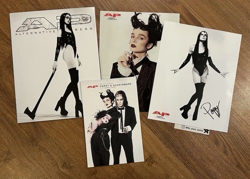*SIGNED* Poppy Limited Edition Alternative Press Magazine insert Rare Autograph - Picture 1 of 3