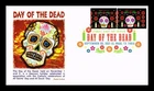 US COVER DAY OF THE DEAD IMPERFORATE FIRST DAY ISSUE COMBO PANDA CACHET