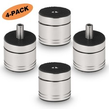 4 Stück HiFi Absorberfüße Edelstahl Audio Lautsprecher Vibrationsdämpfer