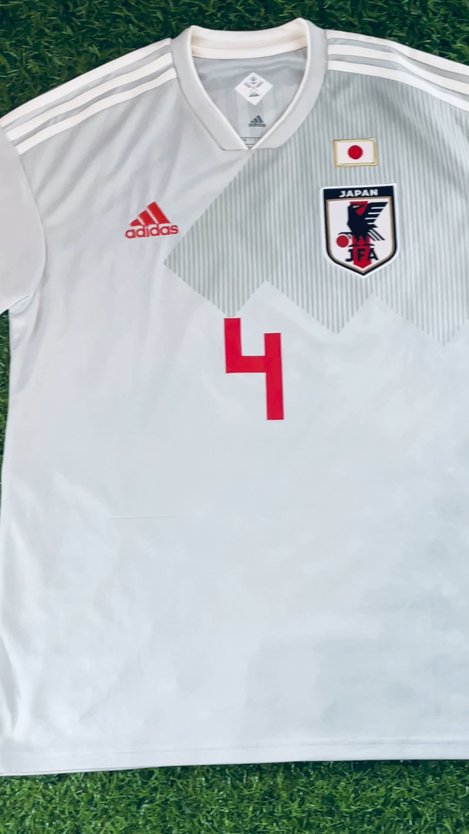 adidas 日本代表シャツ ホワイト 10 M キッズ150 Keisuke Honda - Japan 2018 Official Away Jersey Shirt Kit - JPN XL