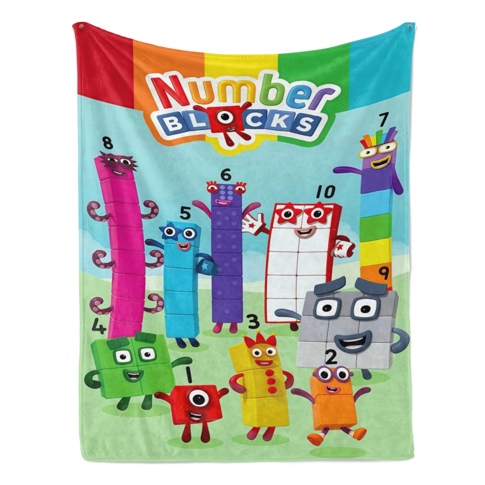 Numberblocks Blanket Soft Bed Sofa Throw Cozy Lightweight Birthday Gift