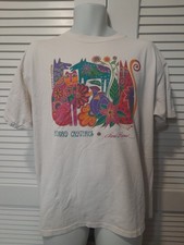 Vintage Rare Laurel Burch Kindard Creatures Made in USA TShirt XL Single Stitch