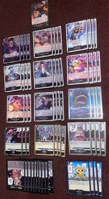 One Piece TCG complete Blackbeard Deck Japanese Near Mint