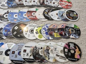Huge Untested Loose Video Game Disc Lot 70+ Discs PS1 PS2 PS3 Xbox 360 Wii As-Is