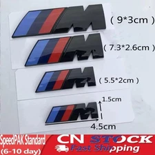 For BMW 3D ABS M Car Body Side Badge Body Rear Trunk Decor Sticker