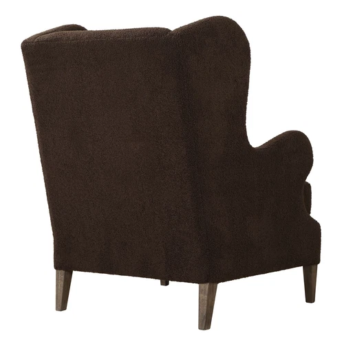 Uttermost Serpentine Brown Fabric Accent Chair - Picture 6 of 6
