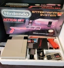 Action Set 1987 Entertainment System NINTENDO NES-001 Console Box INSERTS NICE