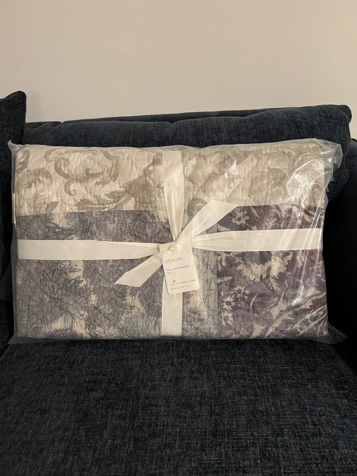 Edredón Pottery Barn KALI Patchwork Cal King nuevo con etiquetas Foto 3 de 4