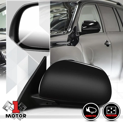 [Left] Driver Side Power Foldable Replacement Mirror for 08-13 Toyota Highlander