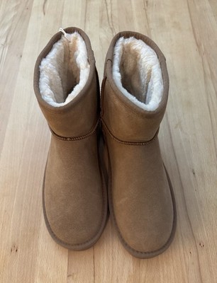 Neu Esprit Damen  Stiefel Boots  Winterschuh Stiefel Rindsleder Gr. 41 Cognac