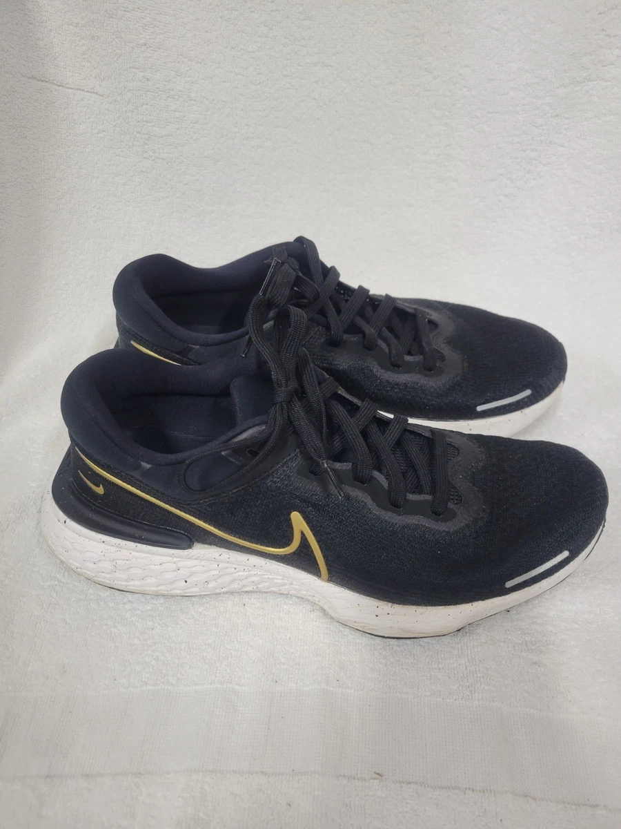 Nike ZoomX Invincible Run Flyknit Black Metallic Gold | eBay