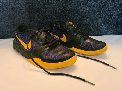 Nike Kobe Bryant Mentality Purple N Gold Low MAMBA 4:00AM 2014 Lakers Sz 4Y READ