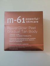 m-61 Powerful Skincare Power Glow Peel Gradual Tan Body 10 Treaments