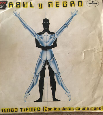 Disco Vinilo, 7 , 45RPM, Azul Y Negro, No Tengo Tiempo