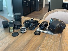 RARE Black Minolta SRT-202 35mm Film Camera Outfit