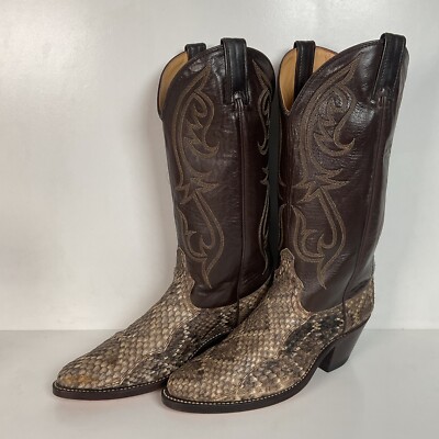 Dingo Diamondback Rattlesnake Cowboy Boots | USA Made | Men s 8 | Women s 9