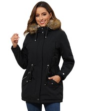 Winter Coats For Women Winter Parka Jacket With Hood Women Fleece Lined Parka...