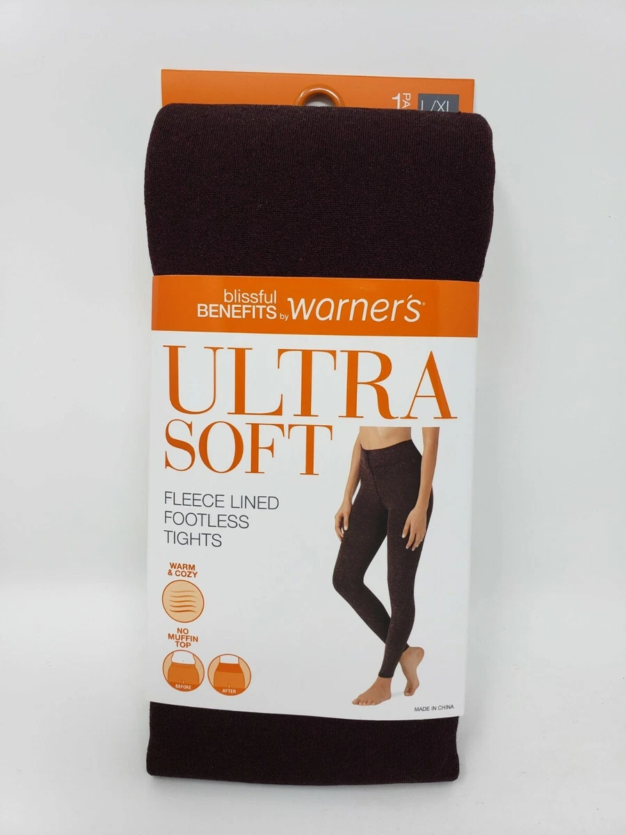 Blissful Benefits by Warner s Ultra Soft Fleece Lined Footless