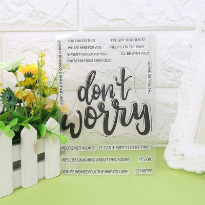 Diy Comfort Words Silicone Clear Stamps Scrapbooking Photo Album