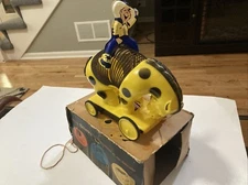 Vintage Slinky Bucko Bucking Pull Toy Cowboy 1950s With original Box Works Great
