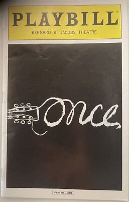 Once Playbill ONCE Musical January 2014 Broadway Playbill! PAUL ALEXANDER NOLAN! | eBay