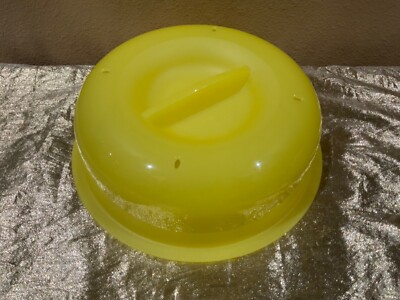 New UNIQUE Tupperware Microwave Dome in Bright Yellow Color